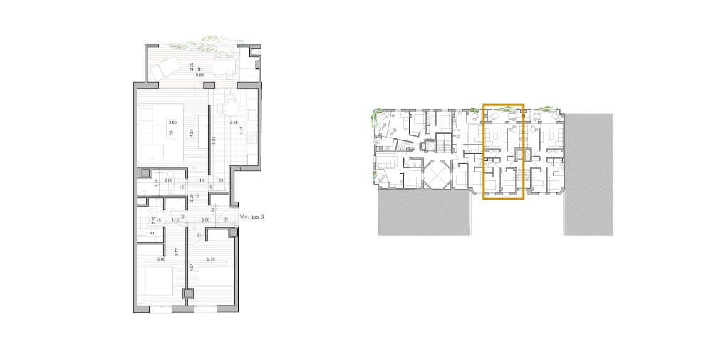 Vivienda tipo B situación