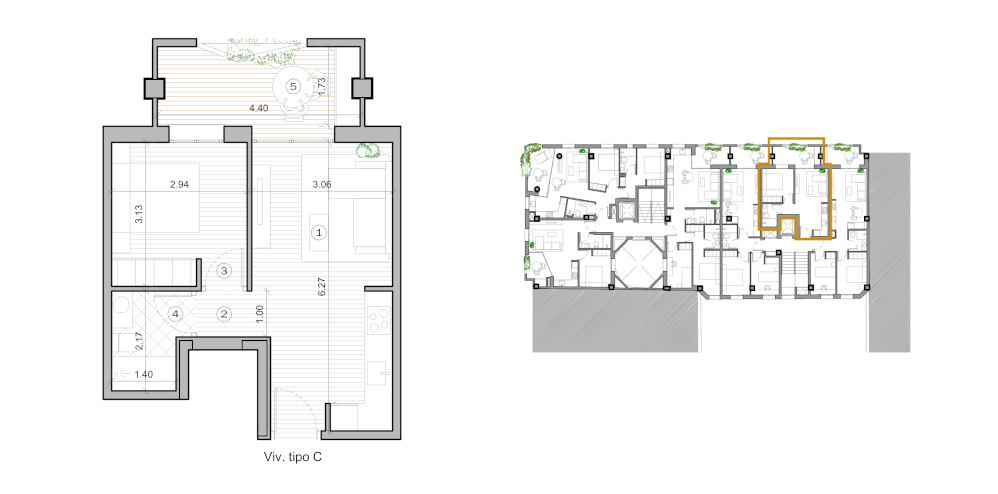 Vivienda tipo C